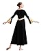 MOLLDAN Praise Dance Dresses for Women Fit Full Length Metallic Liturgical Worship Dress with Lining（258188-06-M