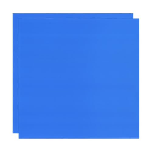 Image of M METERXITY 2-Pack Corrugated Plastic Sheets, 20 Inch x 20 Inch Waterproof Blank Corrugated Poster Board Yard Signs for Garage Sale /Office /Classroom /Party /Lawn Sign Road [3mm Thick, Blue]