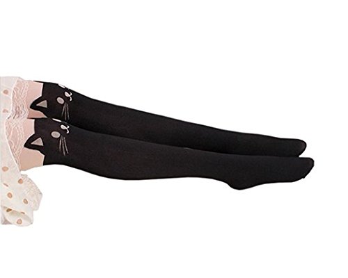 DS.DISTINCTIVE STYLE Animal Tattoo Tights Japanese Style Cosplay Pantyhose - Cat3