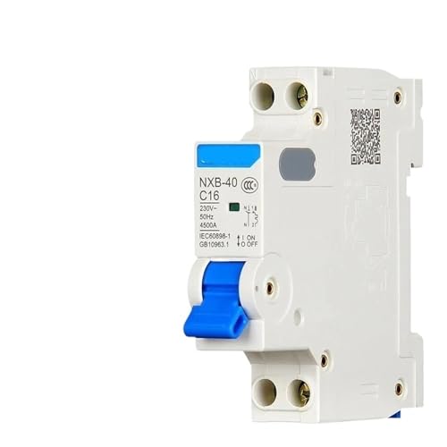 Disjoncteur miniature DPN 16A 1P+N pour la protection des circuits électriques domestiques NXB-40