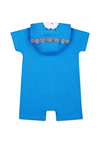 Image of Mothercare Boys Printed Blue Romper