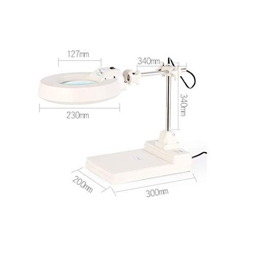 RNNYWDRQ Boutique loupeLoupe de Bureau Portable - Haute Puissance avec lumières LED HD Lampe de Table d'entretien de Lecture Ancienne Loupe d'inspection de soudage sculptée à la Main (Couleur: 15 – vue 6