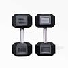 Rep Fitness 55lb-75 lb Dumbbell Set- Rubber Hex, Low Odor, Fully Knurled- Made for Heavy Lifting