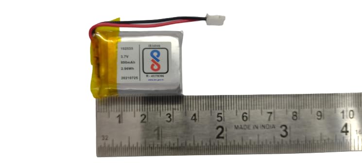 KP-102535 Li Po 3.7v 800mAh 2.96Wh Rechargeable Battery 800 mah Lithium Polymer LiPo Battery for Drone, Flying Quadcopeter, SYMA RC Drone (DB-1) 1