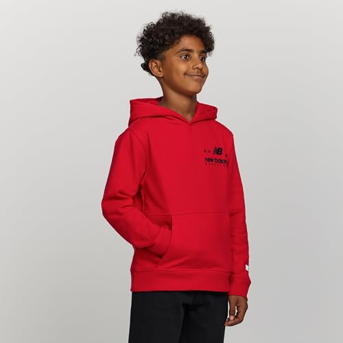 New Balance Boys Graphic Hoodie, Cotton Blend Fleece Sweatshirt, Sizes 4-16 - image 3