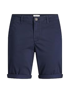JACK & JONES Herren Chino Shorts Regular Fit 12165604,Navy Blazer,M