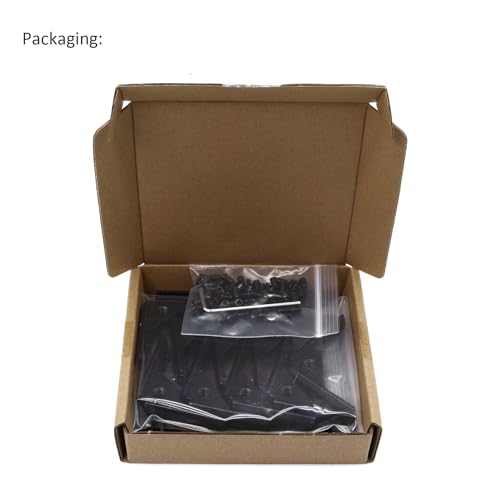 Image of 20Pcs 2020 Aluminum Extrusion Black Corner Bracket T Slot Inside L Shape Joint Angle Hardware Panel Mount Connector with Screws for 20 Series 20 /20 2040 V Slot Extruded Aluminum Profile