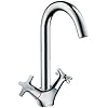 Pfister Küchenarmatur Mit 2 Griffen – Poliertes Chrom, Acrylgriffe, Bleifrei, 1,75 GPM
