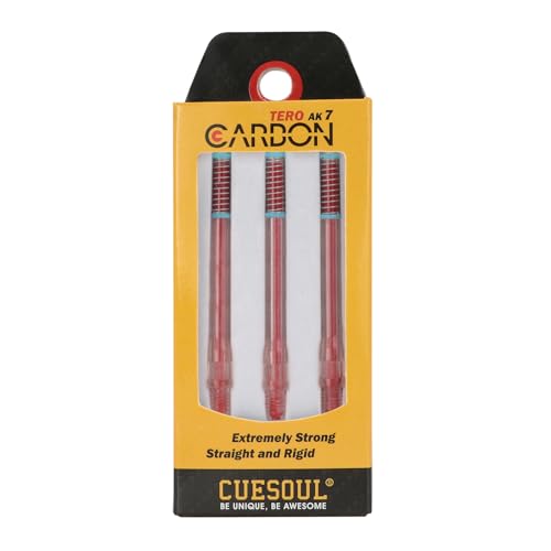CUESOUL TERO AK7 Carbon Dart Shafts/Stem Built-in Spring Telescopic,Set of 3 pcs
