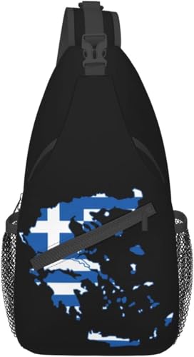 Mochila Unisex Tipo Sling Negra de Moda miniatura 1