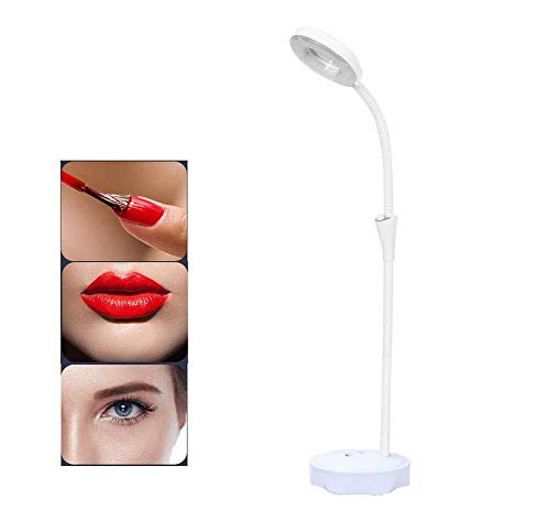 MRJ Lampe en Verre Tatouage loupe étage Permanent lumière, LED Massif Fond 16X Loupe Lumière Ultra Bright d'économie d'énergie for la Lecture Ongles Cils Loisirs Artisanat 0407