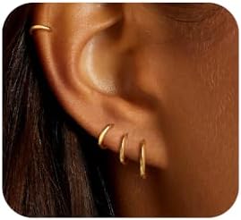 14K Gold Plated Earrings Set for Women, Dainty Dangle Drop Earrings Drop Earring Fashion Jewelry for Women Gifts