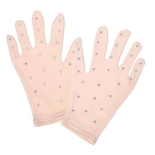 Toyvian Ice Skating Show Gloves Skating Supplies Ice Skating Gloves Girl Party Gloves Stage Gloves Figure