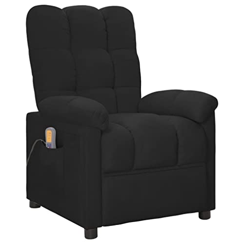 Yuhi-Hqyd Massage Recliner,Office Chair,Theater Seating,Tv Chair,Modern Armchair,Includes A Usb And Remote Control,With Side Pocket,Adjustable Headrest And Footrest,Assembly Required, Black Fabric #TOP1