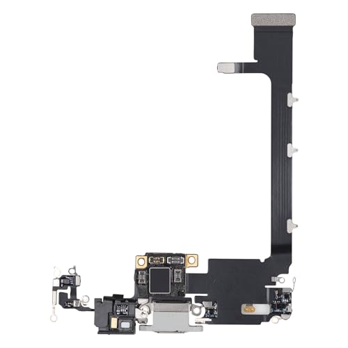 Risidamoy Dock Connector Charging Port Replacement for iPhone 11 Pro Max Repair Headphone Jack Flex Cable Fix USB Charge Microphone Cellular Antenna Assembly for 11Promax