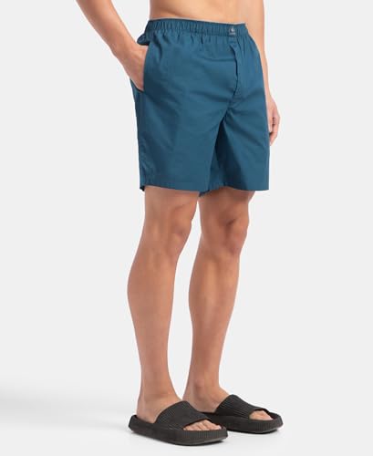Image of Jockey MC10 Men Super Combed Mercerized Cotton Woven Fabric Boxer Shorts