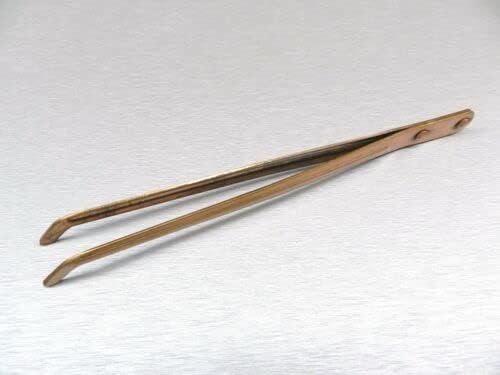 Copper Tweezers Curved Copper Tongs for Jewelry Pickling Tweezer 8-1/2" Bent Tip by JTS