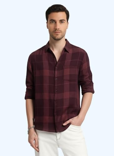 Image of Mens Casual N Formal Single Pocket Check Shirt