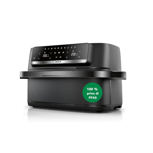 Bosch MAFD490B0 Friggitrice ad Aria con Cestello con divisore, 10L, Nero