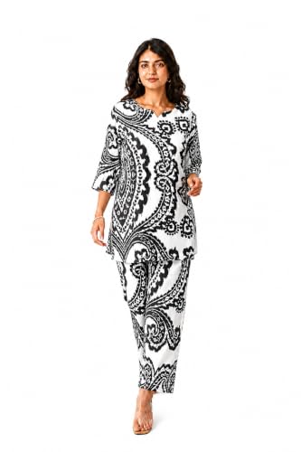 Image of RANGRIKA.in Co-ord Set for Women Stylish | Kurta Set for | Short Kurti with Palazzo | Ethnic Jaipuri Kurti Set | Kurti Palazzo Set | Salwar Suit