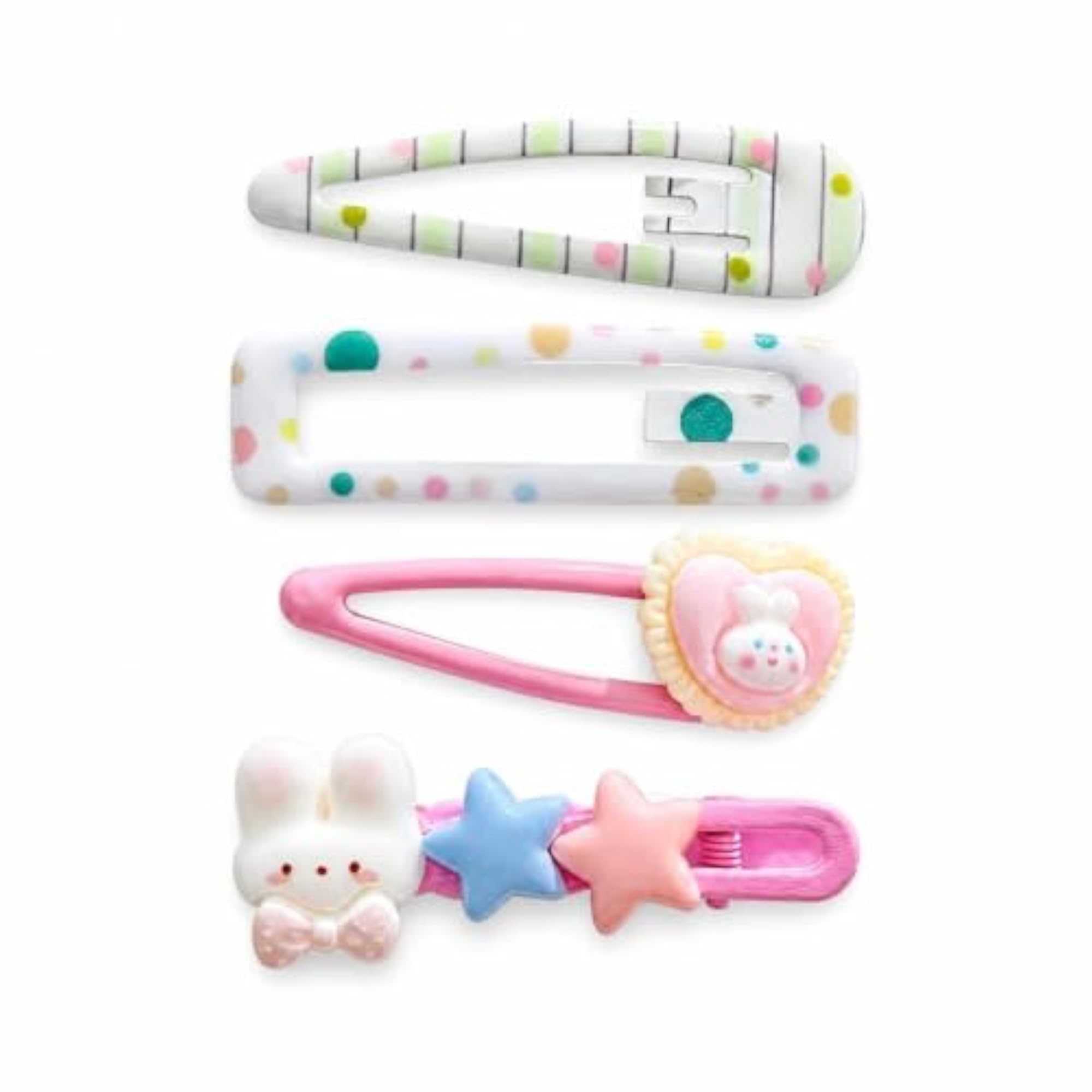 Dopamine Color Star Hair Clips for Girls