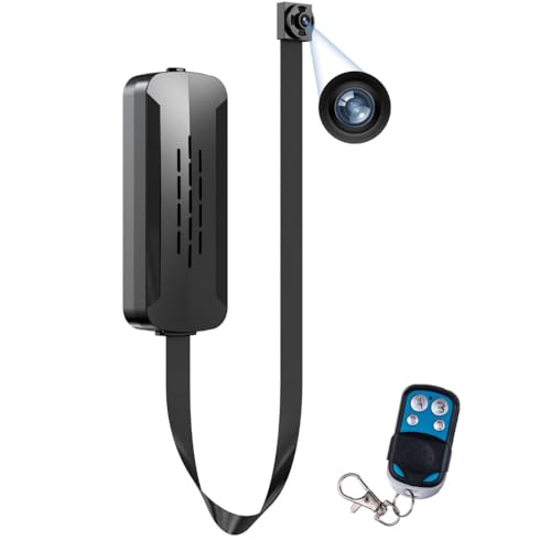 CLLMITEY Wireless Ultra 4K HD Hidden Mini Camera, DIY Module Tiny Security Cam with Motion Detection and Loop Recording, 2500mAh Battery, Remote Control (Don't Support Wi-Fi and Not Include SD Card)