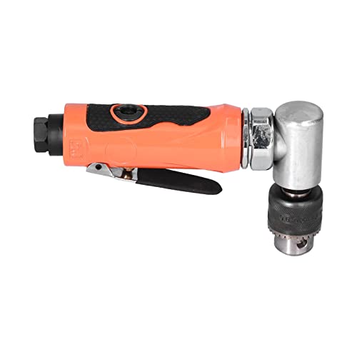 Pneumatic Drill, Handheld Powerful 0.6-0.8MPA 6mm Air Right Angle Drilling Machine for Narrow Spaces for Furniture