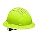 Produktbild Evolution Deluxe 6161 280-EV6161-10 Full Brim Hard Hat with HDPE Shell, 6-Punkt-Polyester Suspension and Wheel Ratchet Adjustment (belüftet, Hi Viz Lime Green)