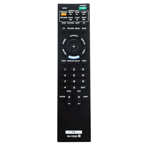 RM-YD035 Replaced Remote fit for Sony TV KDL-22BX300 KDL-32BX300 KDL-32EX301 KDL-32EX400 KDL-32FA600 KDL-40EX400 KDL-40EX401 KDL-46EX400 KDL-46EX401 RM-YD034 RM-YD040 RM-YD041 RM-YD059