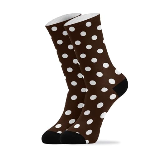 Chocolate Polka Dot Socks Women Men Short Stockings Unisex Sock for Running Athletic Hiking Cycling 1 Pair