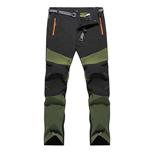 2022 Pantalones para Hombre de Trekking Impermeables Resistentes Talla Grande - Escalada, Trabajo, Deportivos al Aire Libre, Senderismo, Sueltos, Jogging