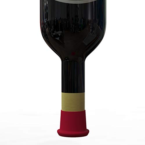 NENGEN 5 Pack Reusable Wine Bottle Stoppers, Christmas, Birthday, Mom Gift Box, Wine Beverage, and Beer Bottles, Funny Wine Pun Silicone Bottle Sealers