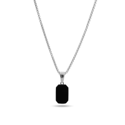 Image of PALMONAS Shadow Octane Necklace for Men - Waterproof & Anti-Tarnish