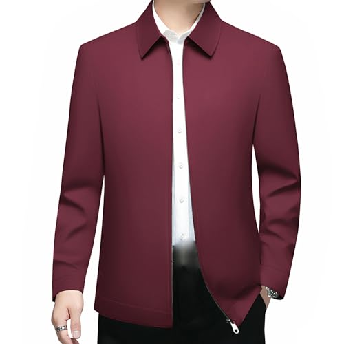 Veste de printemps fine homme mi-longue col carré contre fraîcheur matinale - 2