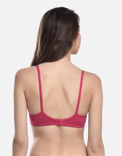Image of FIMS - Fashion is my style Women Cotton Blend Non-Padded Non-Wired Moulded Bra Multicolor Cup- B
