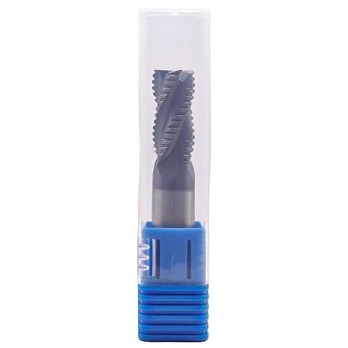 Image of 3Pcs 5 /8 inch 4 Flute Solid Carbide Roughing End Mill, ALCrSiN Nano Coated | 35 Degree Helix, 5 /8 inch Cutting Diameter, 5 /8 inch Shank Diameter, 1-1 /4 inch Length of Cut, 3-1 /4 inch Overall Length