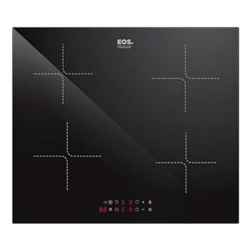 Cooktop de Indução 4 Bocas Eos com Painel Touch Preto 7200w Eci04ep3 220v