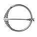Produktbild P Prettyia Ringfibel Fibel Brosche Wikinger Gewandschmuck Schalnadel Fibel Wikingerschmuck, Zinklegierung - Antikes Silber 2