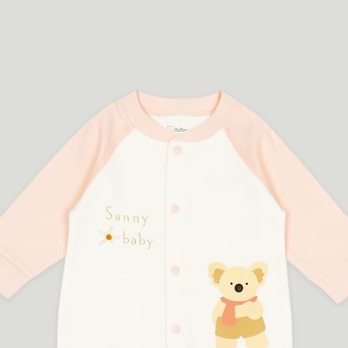 Image of Kidbea Soft Cotton Unisex Baby Onesie Romper | Cute & Multiple Prints Full Sleeve Sleepsuit for Infant | Comfortable Trendy Bodysuit