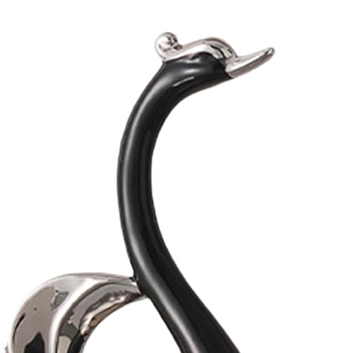 Ornement de table créatif en céramique blanche, statuettes de cygnes de haute qualité