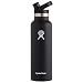Hydro Flask 21 oz Double Wall Vacuum Insulated Stainless Steel Sports Water Bottle, Standard Mouth with BPA Free Sport Cap