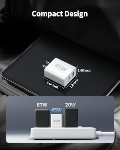 for iPhone 17e 16e Charger Fast Charging, 2 Pack 45W USB C Charger Block - image 8