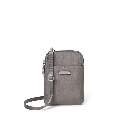 Baggallini Take Two RFID Bryant Crossbody, Sterling Shimmer