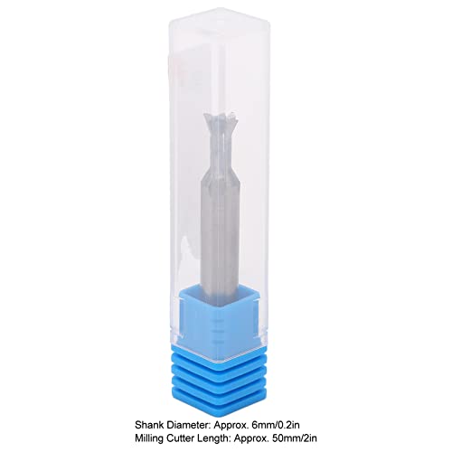 Image of Dovetail Router Bit 4 Flutes Carbide Dovetail Bit 6mm Dia Shank 50mm Length Universal Dovetail Milling Cutter Dovetail Joint Router Bits(65 Degree)