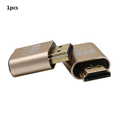Adaptador Kebidu VGA Virtual Plug HDMI fictício Adaptador emulador de display virtual DDC Edid Supor