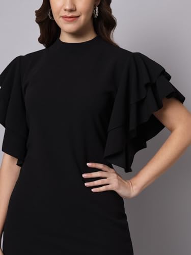 Image of FUNDAY FASHION Women's Half Sleeve Round Neck Bodycon Casual Maxi Dress