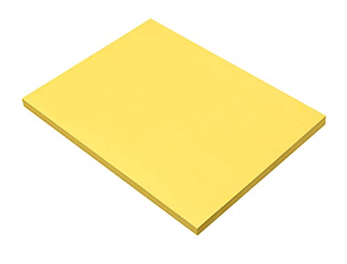Image of Prang (Formerly SunWorks) Construction Paper, Yellow, 9 inch x 12 inch, 50 Sheets, (Pack of 2)