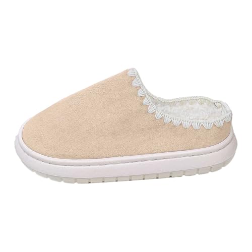 Chaussons hiver polaire intérieurs extérieurs confortables et doux taille 36-42