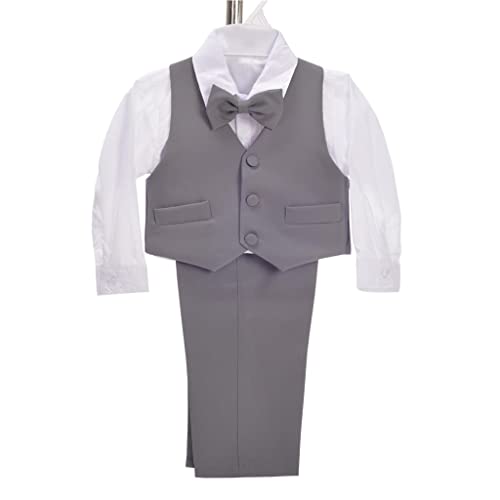 image for Dressy Daisy Toddler Boy' 5 Pcs Set Formal Tuxedo Suits No Tail Weddin