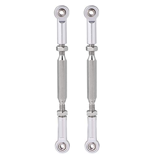 NUOBESTY Car Parts 6pcs 88mm Turnbuckle Rod Aluminum Alloy Pull Rod Steering Linkage